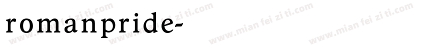 romanpride字体转换