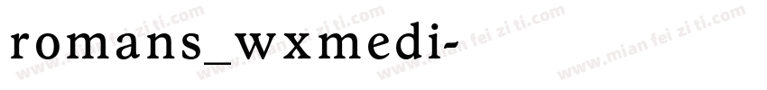 romans_wxmedi字体转换