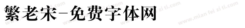 繁老宋字体转换