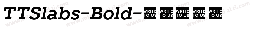 TTSlabs-Bold字体转换