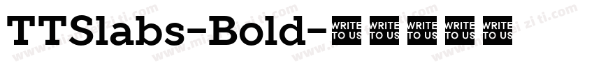 TTSlabs-Bold字体转换