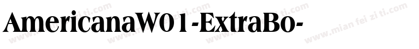 AmericanaW01-ExtraBo字体转换