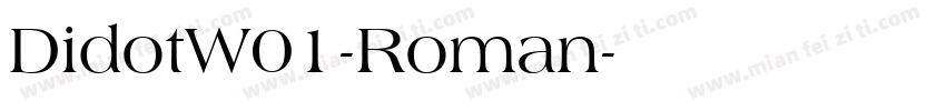 DidotW01-Roman字体转换