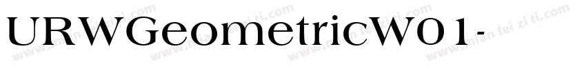 URWGeometricW01字体转换