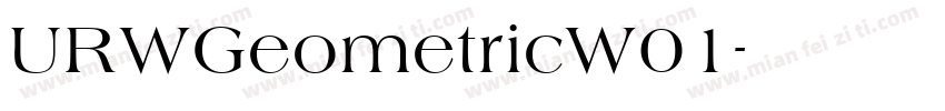 URWGeometricW01字体转换