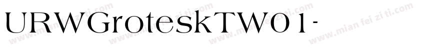URWGroteskTW01字体转换