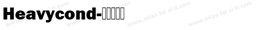 Heavycond字体转换
