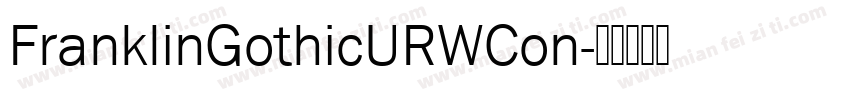 FranklinGothicURWCon字体转换