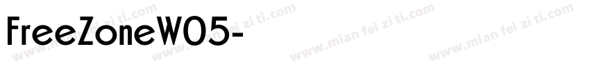 FreeZoneW05字体转换