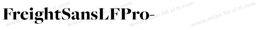 FreightSansLFPro字体转换