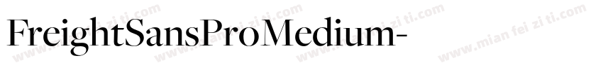 FreightSansProMedium字体转换