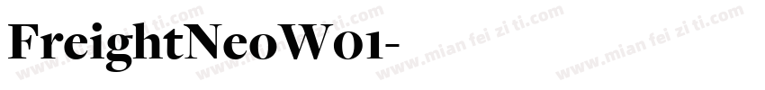FreightNeoW01字体转换