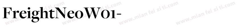 FreightNeoW01字体转换