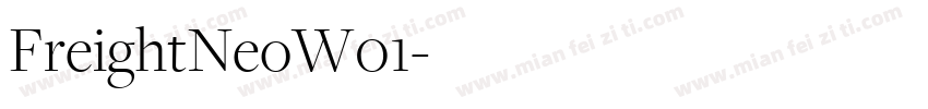 FreightNeoW01字体转换