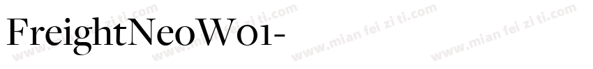 FreightNeoW01字体转换