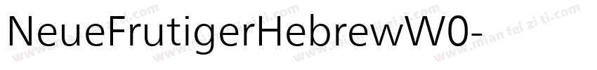 NeueFrutigerHebrewW0字体转换