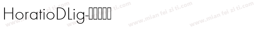 HoratioDLig字体转换