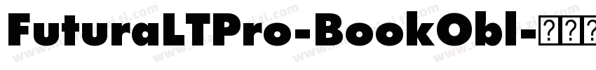 FuturaLTPro-BookObl字体转换