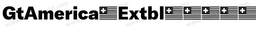 GtAmerica-Extbl字体转换