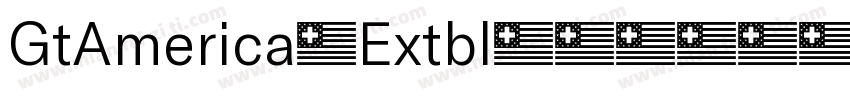 GtAmerica-Extbl字体转换