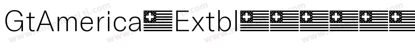 GtAmerica-Extbl字体转换