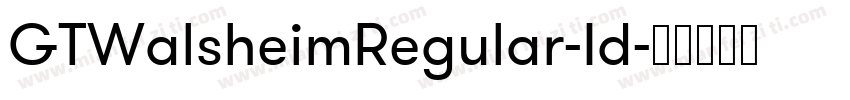 GTWalsheimRegular-Id字体转换