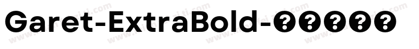 Garet-ExtraBold字体转换