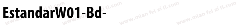 EstandarW01-Bd字体转换