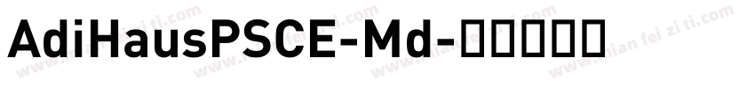 AdiHausPSCE-Md字体转换