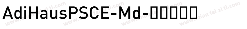AdiHausPSCE-Md字体转换
