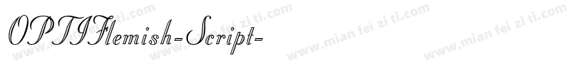 OPTIFlemish-Script字体转换
