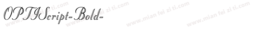 OPTIScript-Bold字体转换