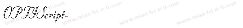 OPTIScript字体转换
