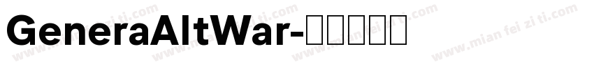 GeneraAltWar字体转换