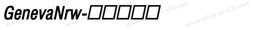 GenevaNrw字体转换