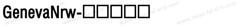 GenevaNrw字体转换