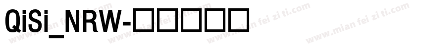 QiSi_NRW字体转换