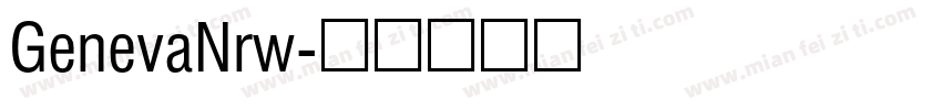 GenevaNrw字体转换