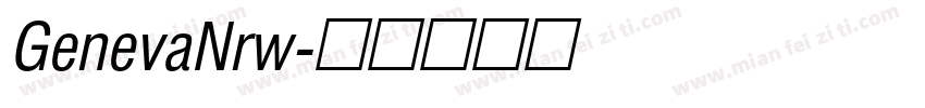 GenevaNrw字体转换