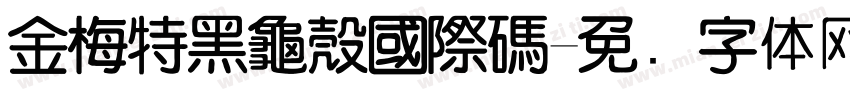 金梅特黑龜殼國際碼字体转换