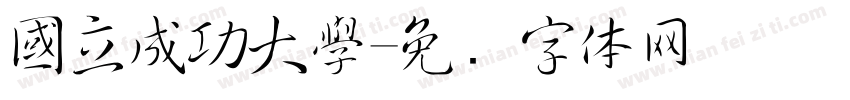 國立成功大學字体转换