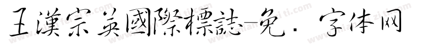 王漢宗英國際標誌字体转换