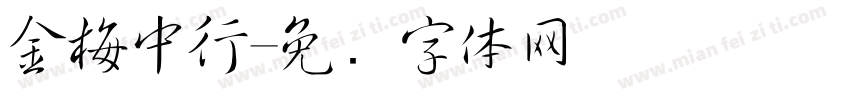 金梅中行字体转换