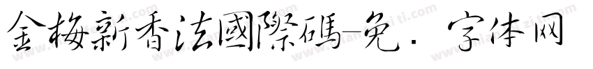金梅新香法國際碼字体转换