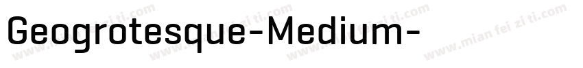 Geogrotesque-Medium字体转换