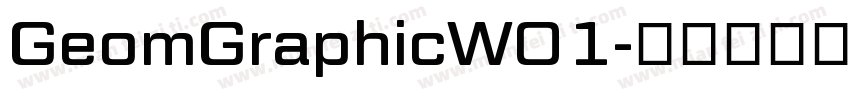 GeomGraphicW01字体转换