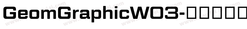 GeomGraphicW03字体转换