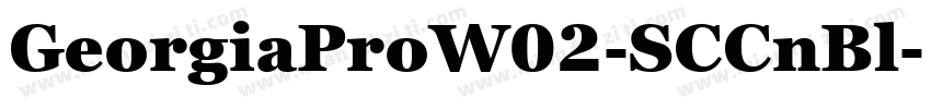 GeorgiaProW02-SCCnBl字体转换