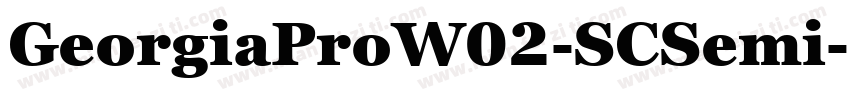GeorgiaProW02-SCSemi字体转换