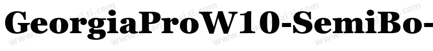 GeorgiaProW10-SemiBo字体转换